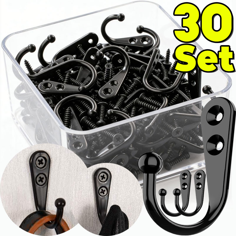 Kitchen Appliances Rack - Ganci in Metallo Nero con Viti,
