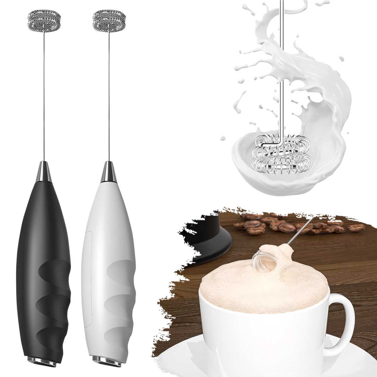 Kitchen Appliances Unit - Montalatte Elettrico per Caffè, Frullino Elettrico